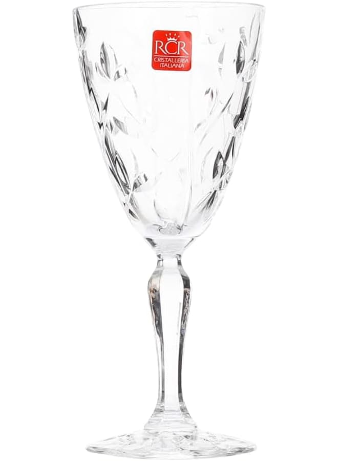 Rcr Laurus Crystal Goblet Set Of 6 Pieces 280Ml - Transparent - Image 3