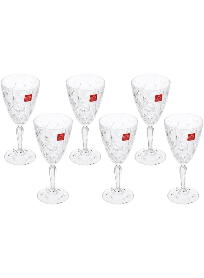 Rcr Laurus Crystal Goblet Set Of 6 Pieces 280Ml - Transparent - Image 1