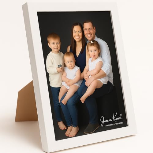Stuthi Arts Modern Table Photo Frame with Family Portrait Display – 8x10 Inch – Home Decor & Gift Item (White, 8X10 Inch) - Image 2