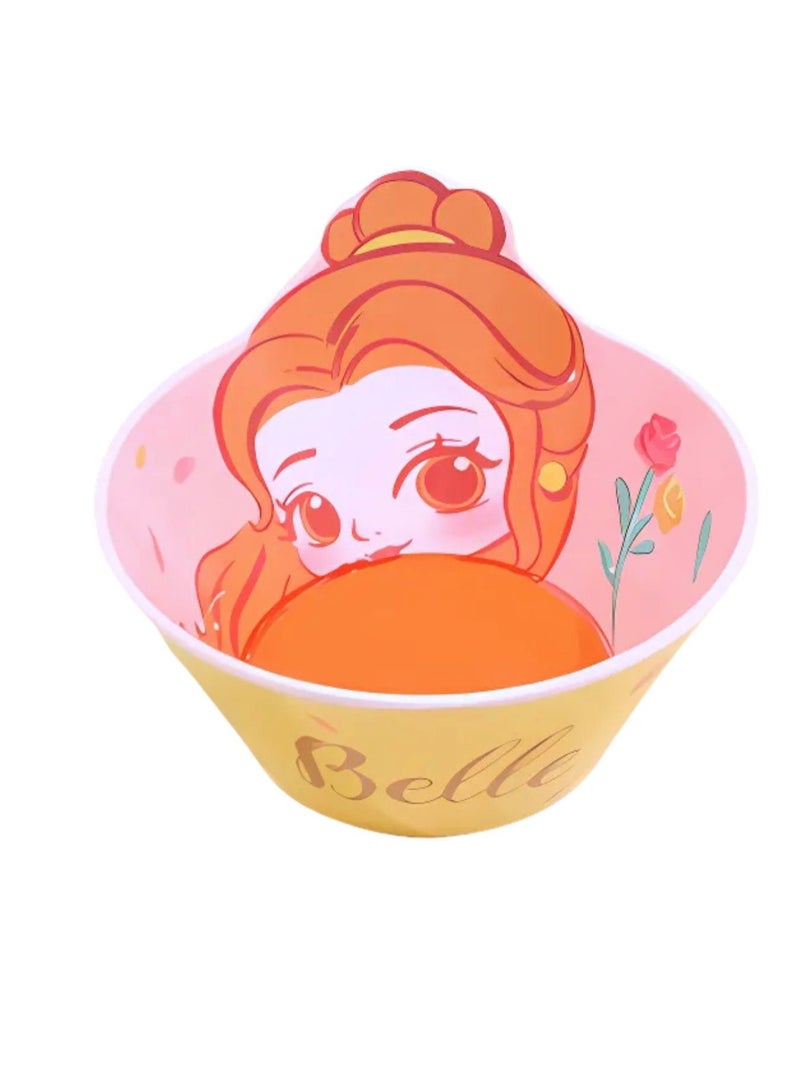 ديزني وعاء الميلامين للأطفال مع شخصية كرتونية بيل متين وخالي من مادة BPA 650 مل - Image 1