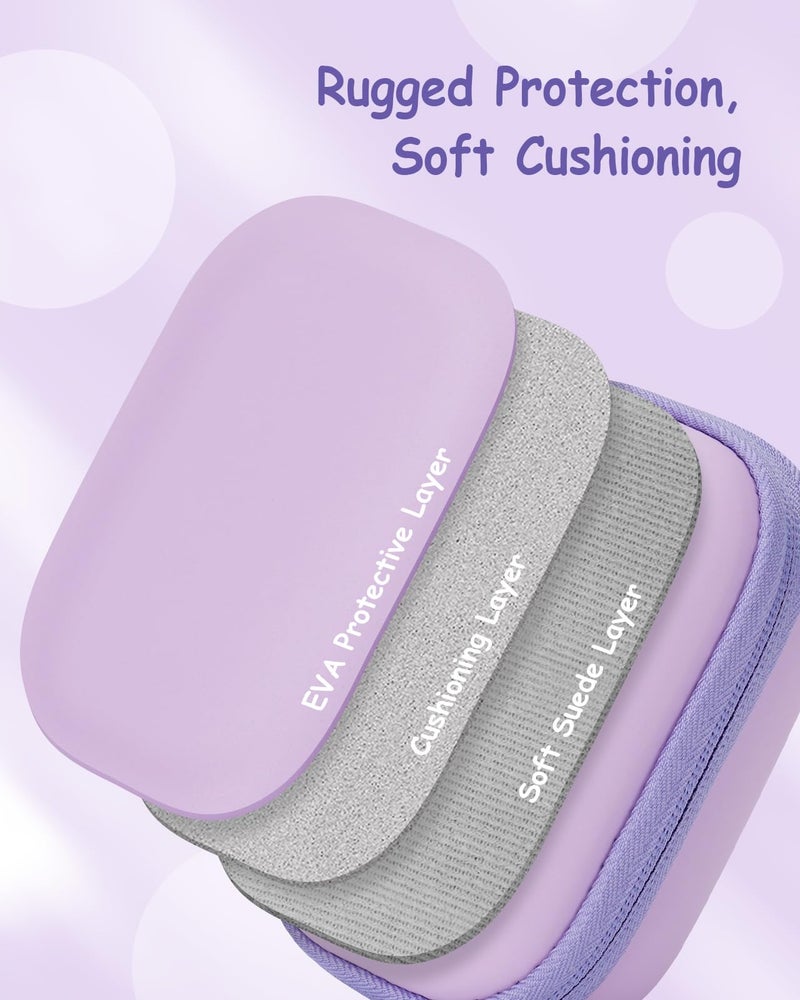 SQERO Camera Case for Digital Camera CAMKORY DC403 FHD 1080P/ KODAK PIXPRO FZ55/ FZ45/STUOGYUM DC402-AF, SD Card Storage Travel Carry Case Bag (Violet) - Image 4