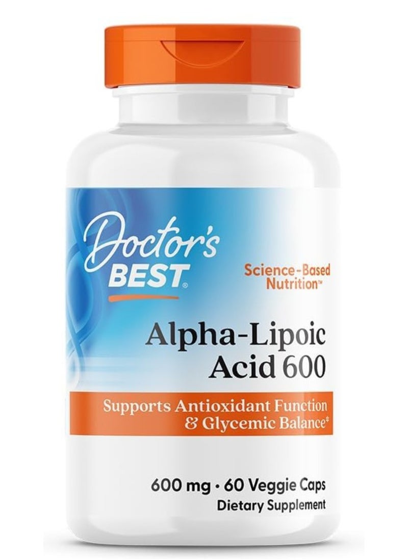 Doctor's BEST Alpha-Lipoic Acid 600mg    60VC  - Image 1