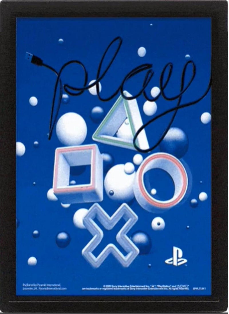 Pyramid Pyramid Playstation Play Lenticular Poster Framed  - Image 1