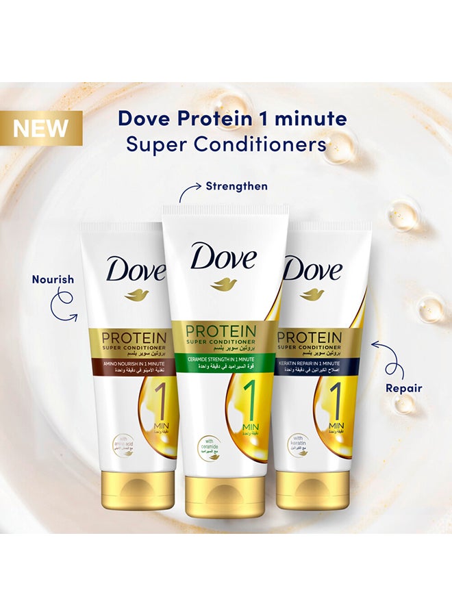 Dove بلسم بروتين سوبر يقوي الشعر الضعيف في دقيقة واحدة مع السيراميد - Image 5