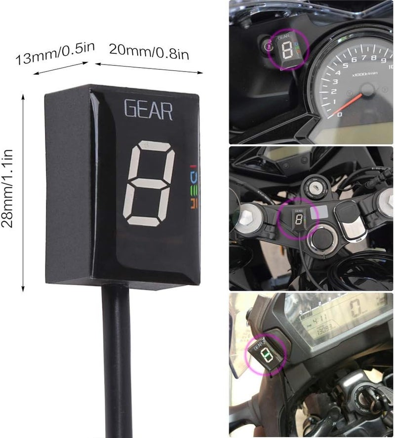 IDEA Waterproof Motorcycle Gear Indicator for Honda CB300F CBR400R CBR600RR Fury NC Motorcycle Gear Meter LED Digital Display Shift Lever Sensors - Image 2