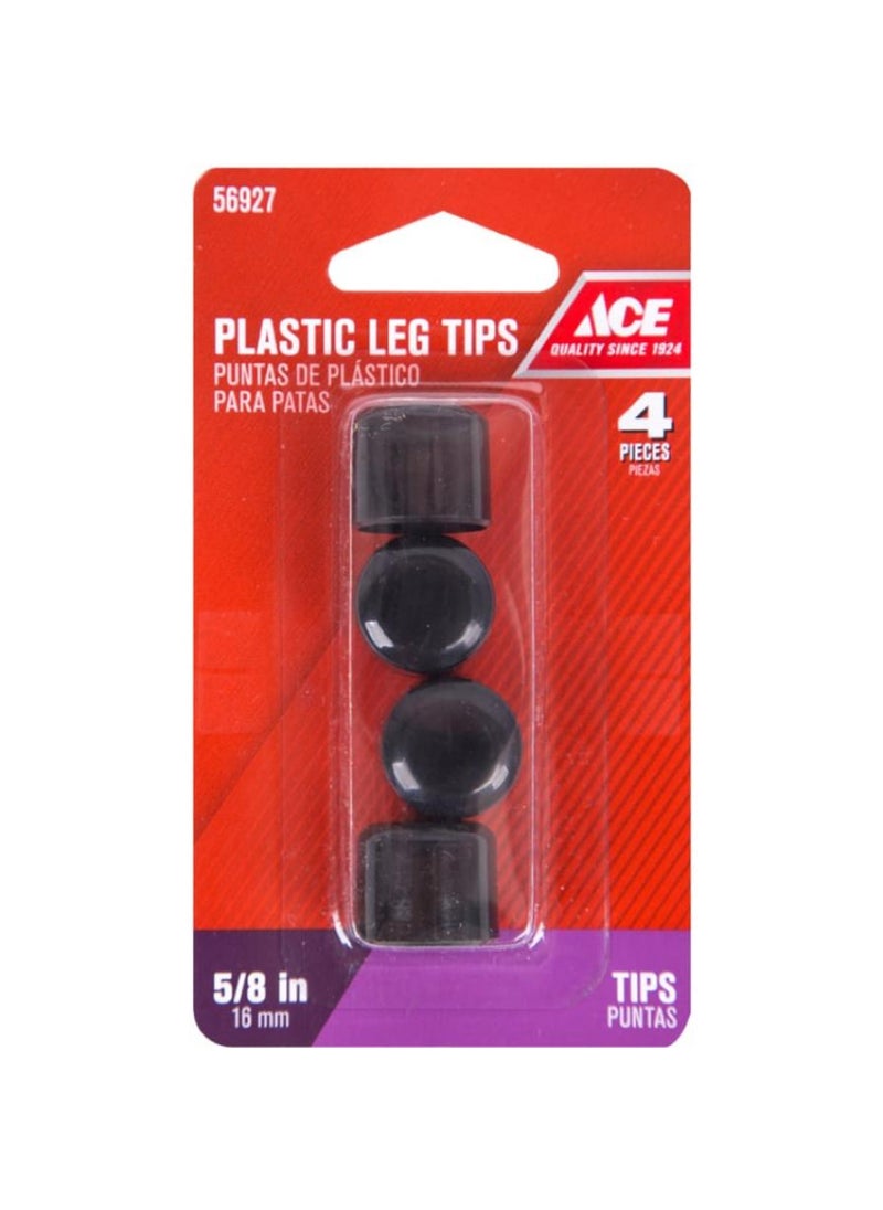 ACE - Plastic Leg Tips Pack 1.6 cm 4 Pieces - Image 1