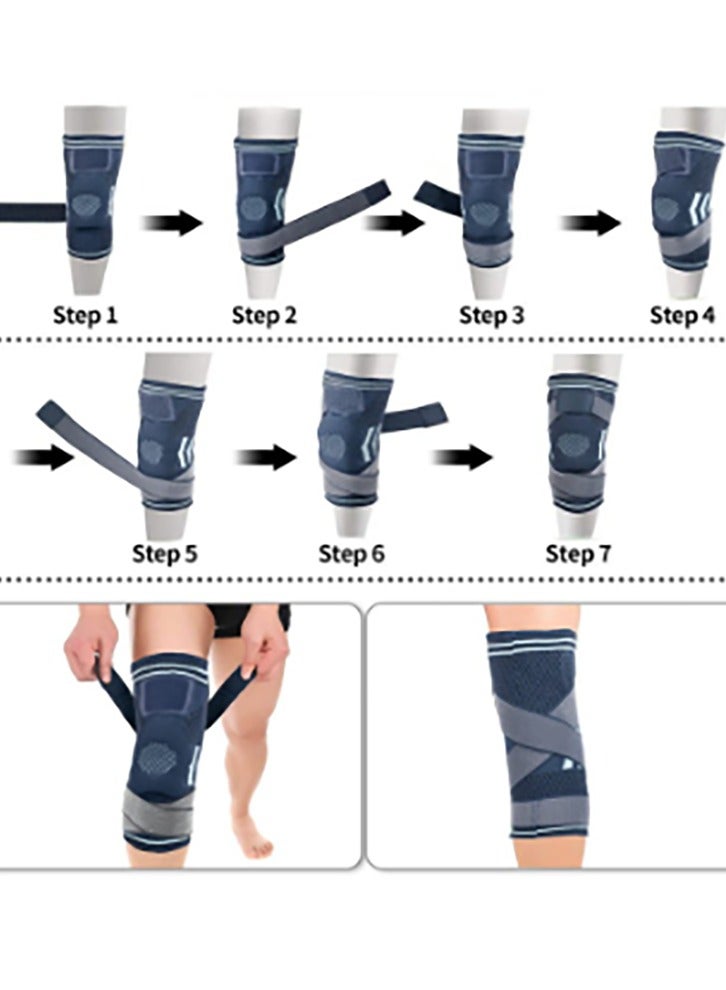 Bukela Knee Brace with Side Stabilizers & Patella Gel Pads, Adjustable Compression Knee Support Braces for Men Women for Knee Pain, Meniscus Tear,ACL,MCL,Arthritis, Joint Pain Relief,Injury Recovery - Image 3