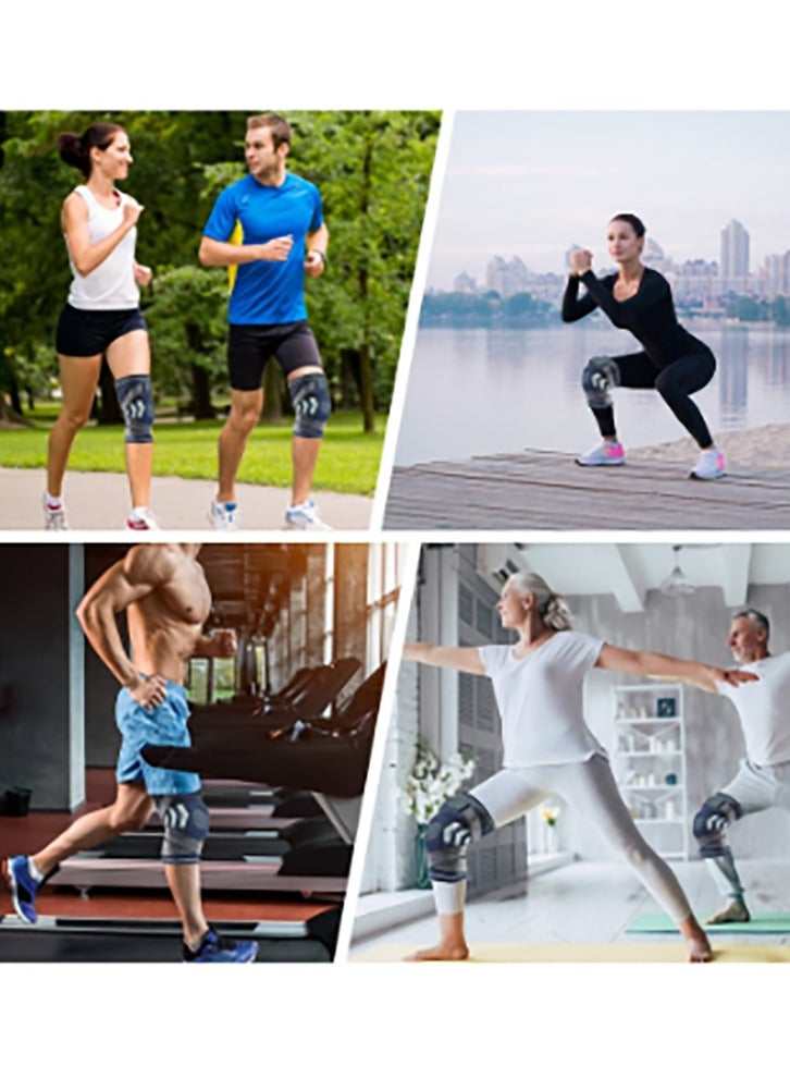 Bukela Knee Brace with Side Stabilizers & Patella Gel Pads, Adjustable Compression Knee Support Braces for Men Women for Knee Pain, Meniscus Tear,ACL,MCL,Arthritis, Joint Pain Relief,Injury Recovery - Image 4