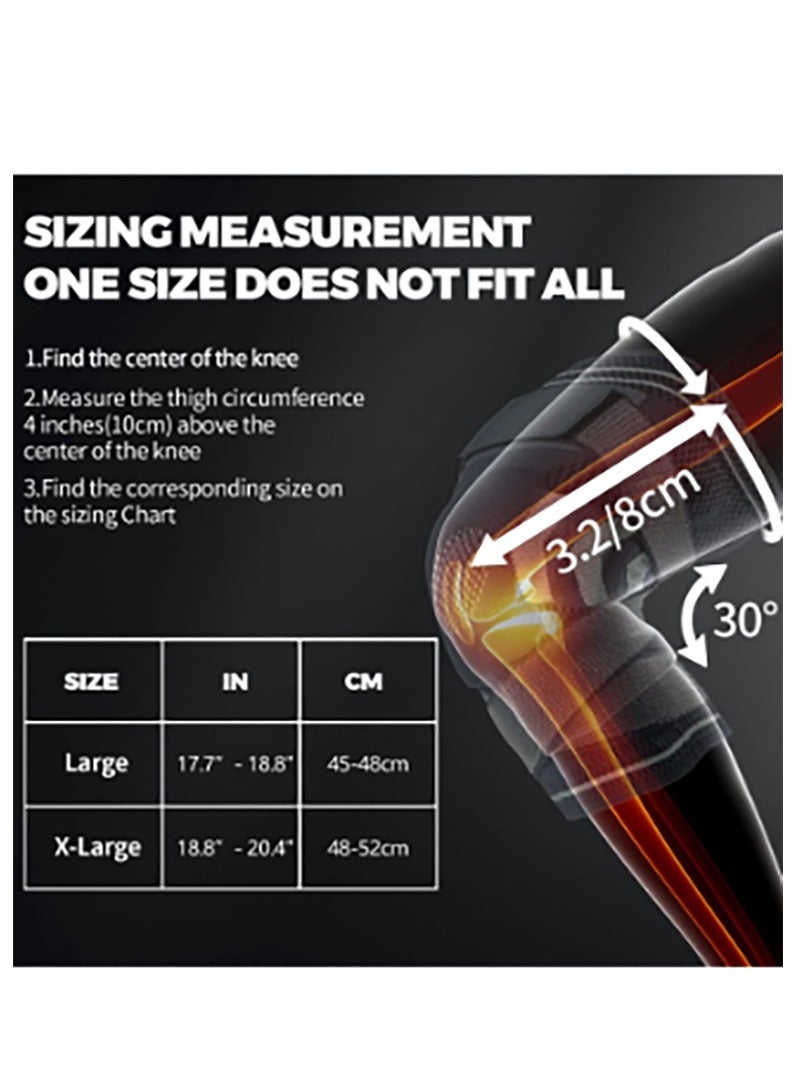 Bukela Knee Brace with Side Stabilizers & Patella Gel Pads, Adjustable Compression Knee Support Braces for Men Women for Knee Pain, Meniscus Tear,ACL,MCL,Arthritis, Joint Pain Relief,Injury Recovery - Image 5