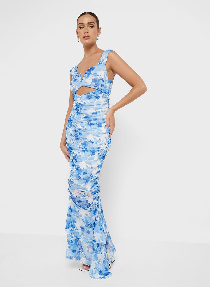 Ginger Floral Cutout Dress - Image 4