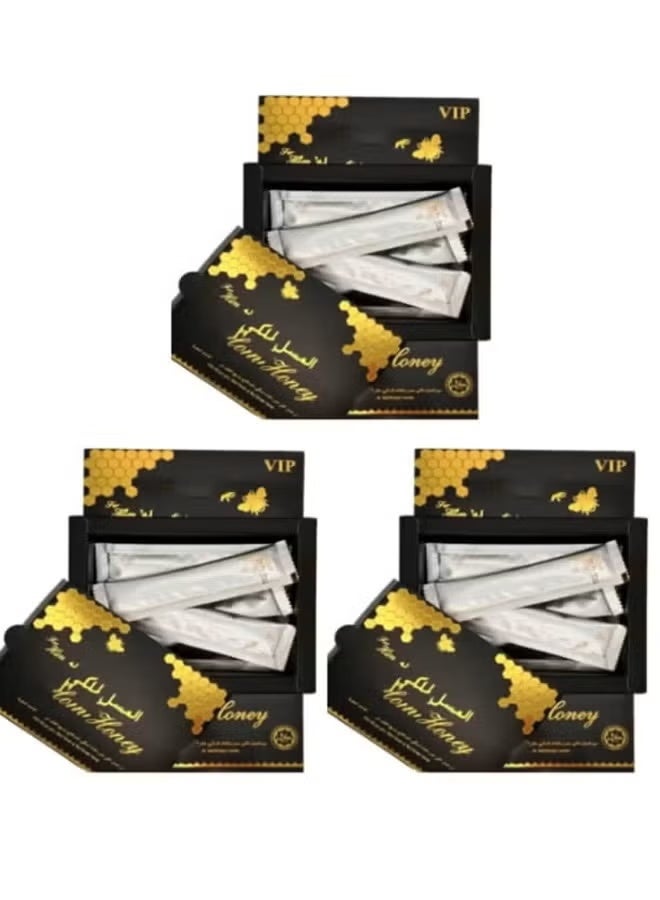 Original royal Malaysia Sachets-honey - vip - 12*20g jam-majun - 3 Pcs