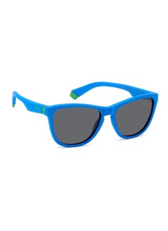 Polaroid Kids Unisex Polarized Rectangular Sunglasses - Pld 8056/S Blue Millimeter - Lens Size: 49 Mm  - Image 2