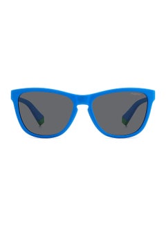 Polaroid Kids Unisex Polarized Rectangular Sunglasses - Pld 8056/S Blue Millimeter - Lens Size: 49 Mm  - Image 3