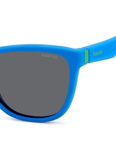 Polaroid Kids Unisex Polarized Rectangular Sunglasses - Pld 8056/S Blue Millimeter - Lens Size: 49 Mm  - Image 5
