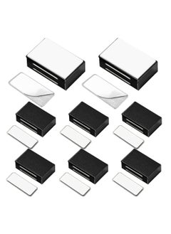 Y&D Cabinet Magnetic Catch Adhesive, 8 Pack Door Strong Magnet Latch Kitchen for Cupboard Closure Closet Closing Drawer Black  - Image 1