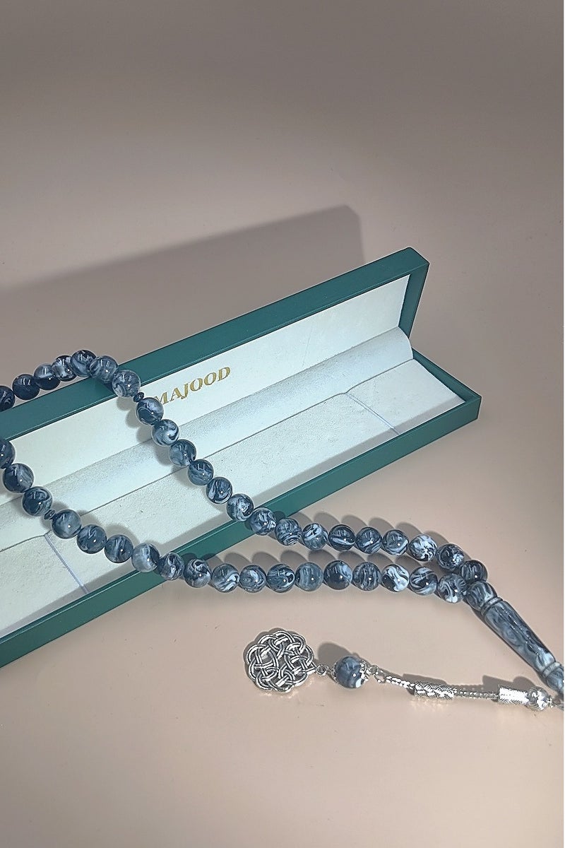 موجود 45 مسبحة صلاة من الراتنج الكهرماني/تسبيح/10 مم/للرجال والنساء - Image 5