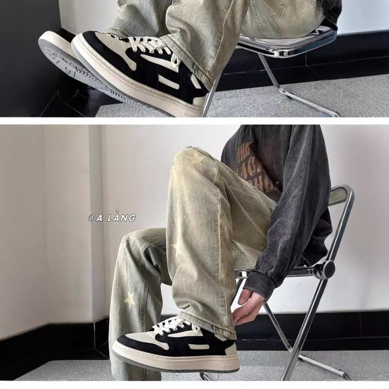 Unisex Classic Denim Jeans Loose Fit Daily Outdoor Wear - Image 4