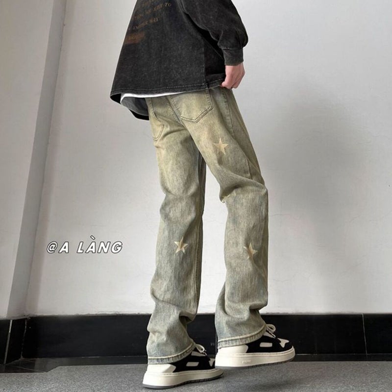 Unisex Classic Denim Jeans Loose Fit Daily Outdoor Wear - Image 3