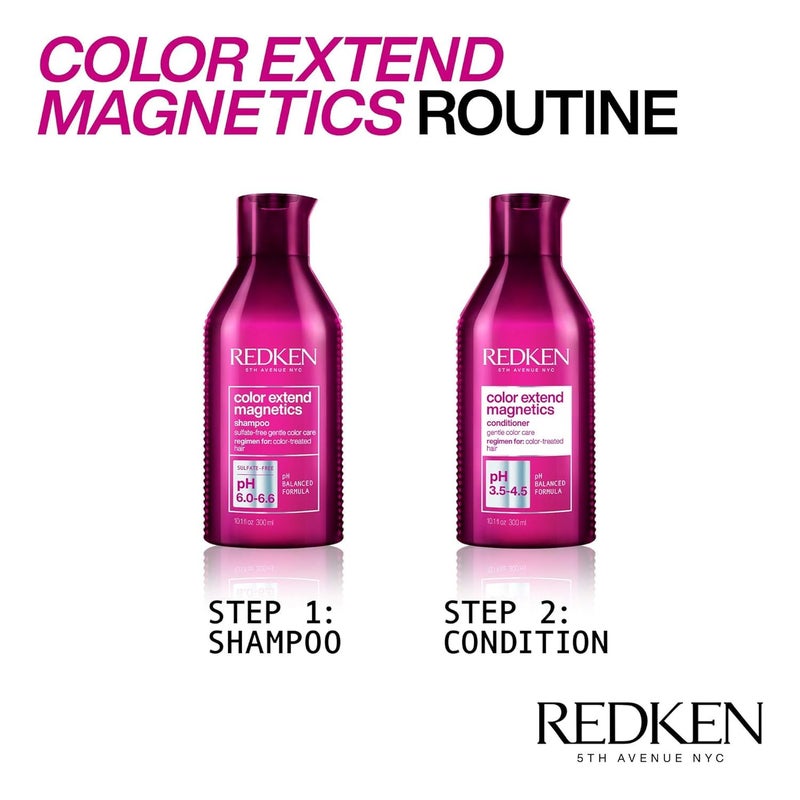 Redken Color Extend Magnetics Shampoo For ColorTreated Hair  Gently Cleanses  Protects Color With Amino Acid SulfateFree Shampoo - Image 4