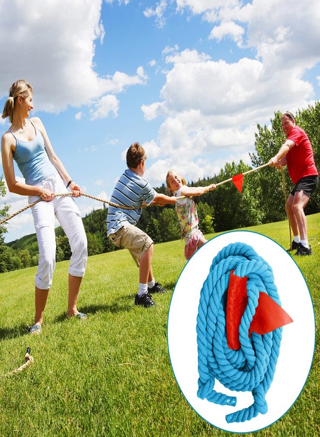 CWLAKON Tug of War Rope for Kids and Adults, Field Day Family Reunion Birthday Party Games, Outdoor Camping Picnic Games, Backyard Carnival Games,Team Building Activities Blue - Image 2