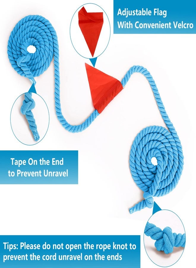 CWLAKON Tug of War Rope for Kids and Adults, Field Day Family Reunion Birthday Party Games, Outdoor Camping Picnic Games, Backyard Carnival Games,Team Building Activities Blue - Image 4
