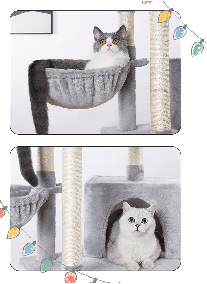 Kidle - Cat Climbing Frame Cat Nest Cat Tree Cat Villa Sisal Cat Toys - Image 1