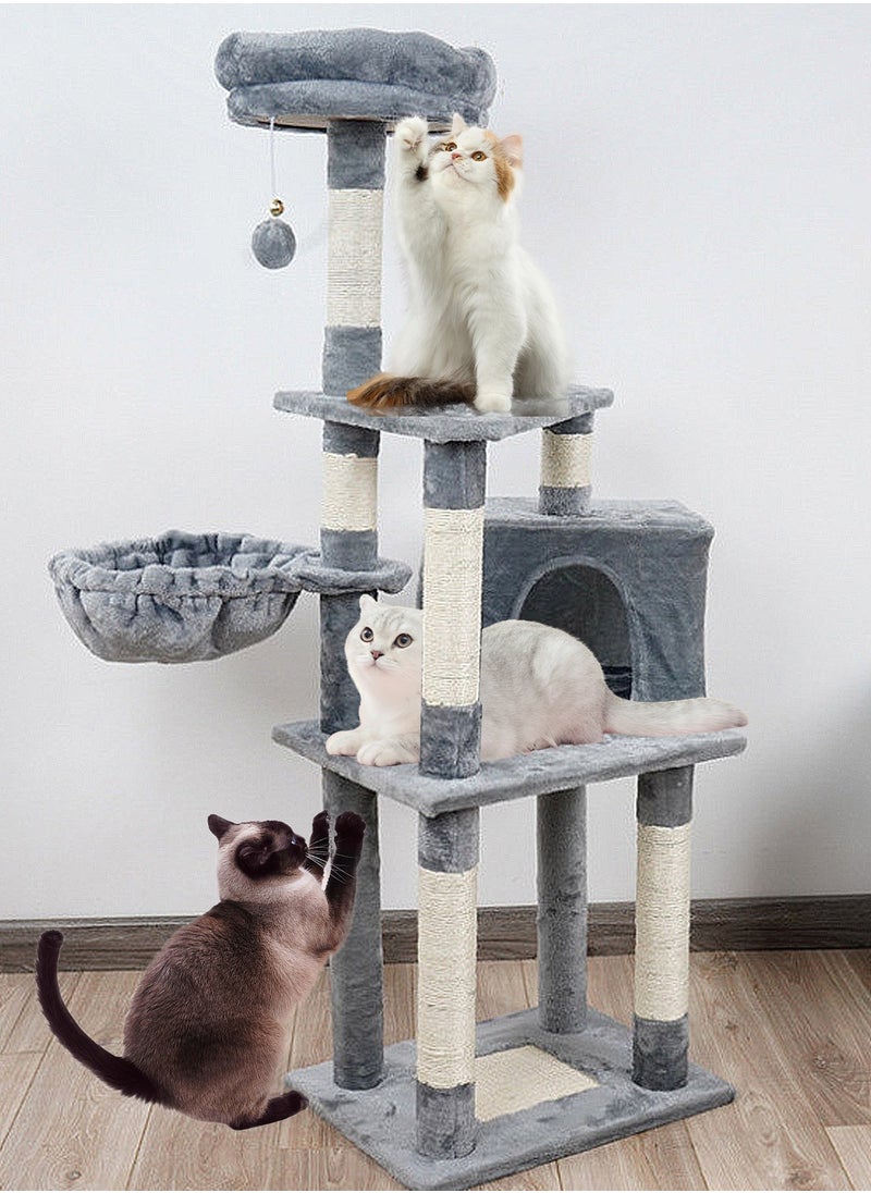 Kidle - Cat Climbing Frame Cat Nest Cat Tree Cat Villa Sisal Cat Toys - Image 1