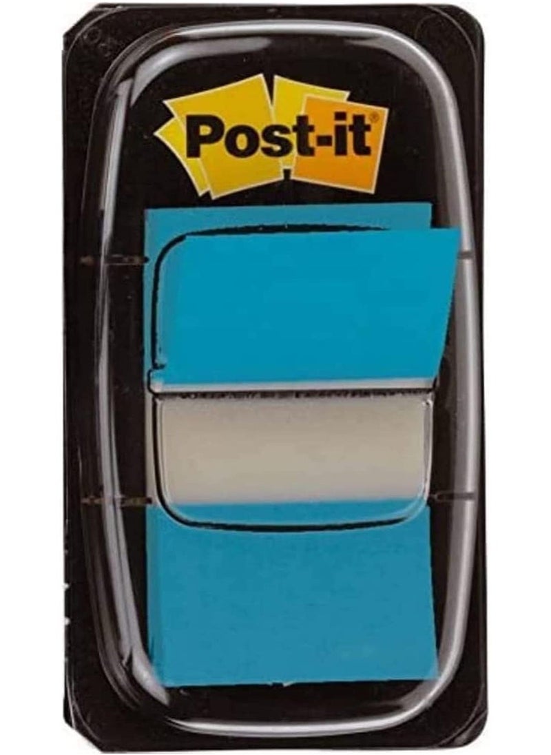 Post It عبوة واحدة من موزع بلاستيكي متوسط الحجم باللون الأزرق الساطع 25.4 مم × 43.2 مم - Image 1