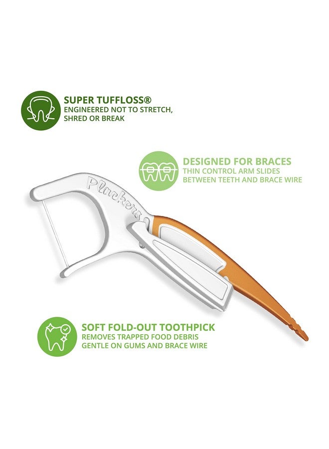 بلاكرز خيط تنظيف أسنان Orthopick غير منكه مصمم لتقويم الأسنان القابل للطي من Tuffloss سهل التخزين مع ختم Surezip عدد 36 - Image 2