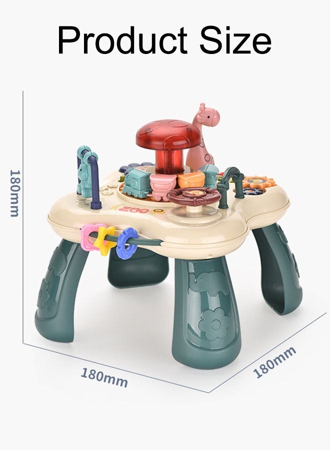Baby Activity Table Toy, Steering Wheel Toy Sensory Toy , Early Childhood Activity Center Children's Birthday Gift, Children's Multifunctional Educational Toy - Image 2