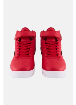 FILA Men Vulc 3 Outline Updown Lace Up Outdoor Shoes, Red  - Image 3