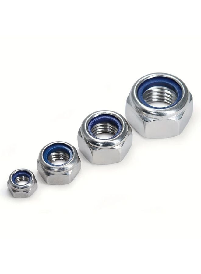 20pcs M12 Nylon Insert Hex Lock Nuts 304 Stainless Steel Metric Lock Nut Assortment Kit - Image 4