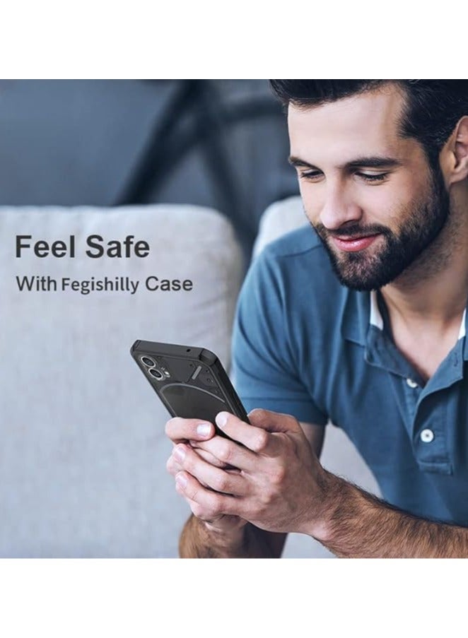Case compatible with Nothing Phone 1 2022 with integrated camera case, 【military-grade drop test】 Slim transparent back with shock-resistant soft TPU cushioning frame for Nothing Phone 1 case - Image 4