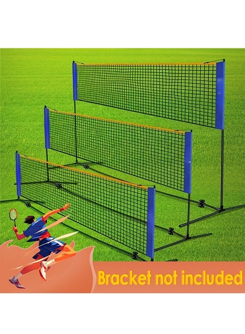 Portable Nylon Net for Badminton, Pickleball, Tennis, Volleyball Easy Install, Durable PA Material,Ideal for Indoor Outdoor Use, Bracket Not Included