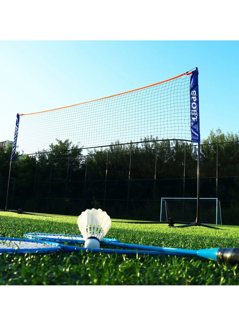 XiuWoo Portable Nylon Net for Badminton, Pickleball, Tennis, Volleyball Easy Install, Durable PA Material,Ideal for Indoor Outdoor Use, Bracket Not Included - Image 4