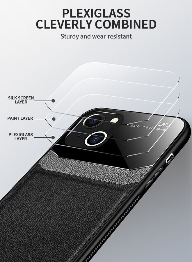 GROIC IPhone 14 Max Case 6.7 Inch, Luxury Leather Case, Back Cover, Tempered Glass Anti-Slip, Anti-Fingerprint, Shockproof Protector Cover - Image 2