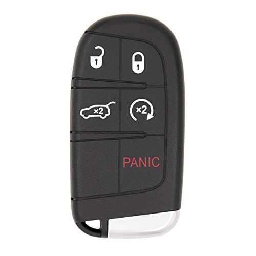 Keyless2Go Replacement for 5 Button Proximity Remote Smart Key for Jeep Compass M3N-40821302 68250343 AB - Image 1
