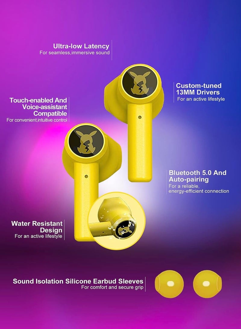 Anime Stuff Headphones - Bluetooth Wireless Earbuds with Genie Ball Charging Case - Kids Wireless Earbuds - Image 3