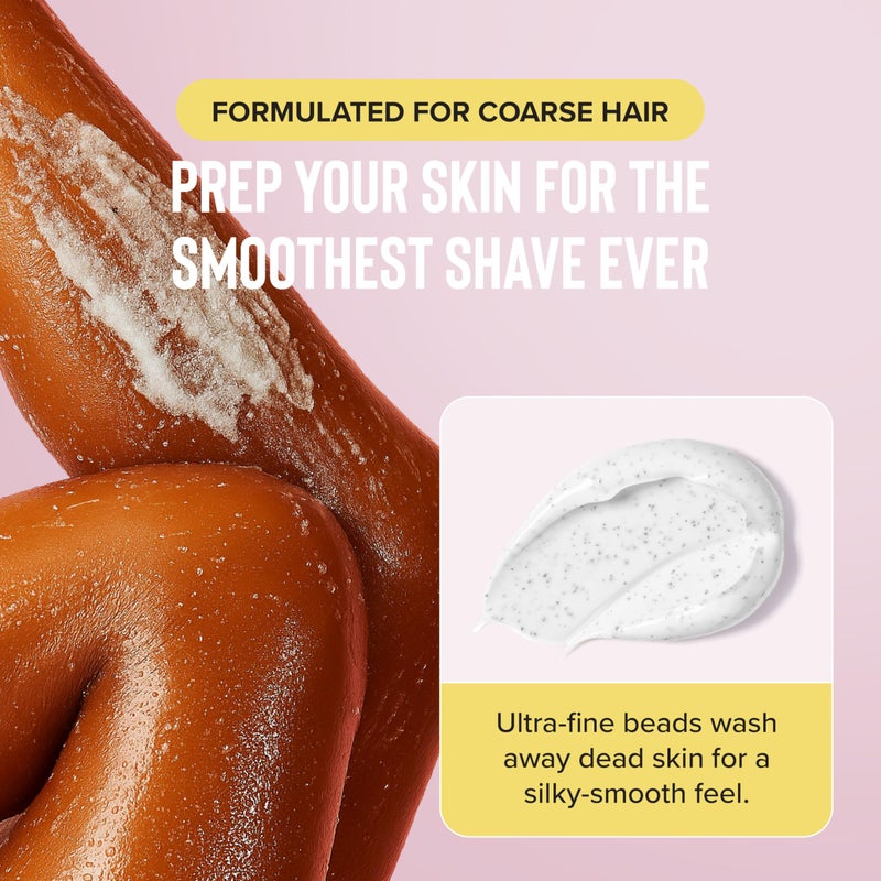 Coochy Ultra Smoothing Body Scrub | Gentle Exfoliating Body Scrub for Sensitive Skin | Removes Dead Skin Cells, Prevents Ingrowns | Paraben-free, Cruelty-free | Mango Coconut 5 oz/148 mL - Image 3