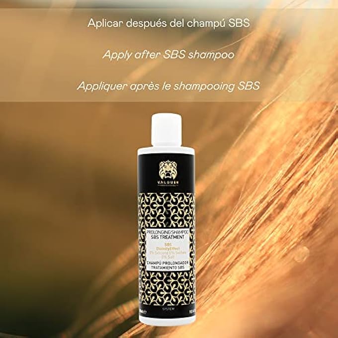 Valquer Laboratorios VÃ¡LQUER PROFESSIONAL PROLONGING CONDITIONING SPRAY SBS TREATMENT. HAIR HEALTH. HYDRATION OF THE HAIR. ANTI FRIZZ. RESTORER. 300 ML - Image 3