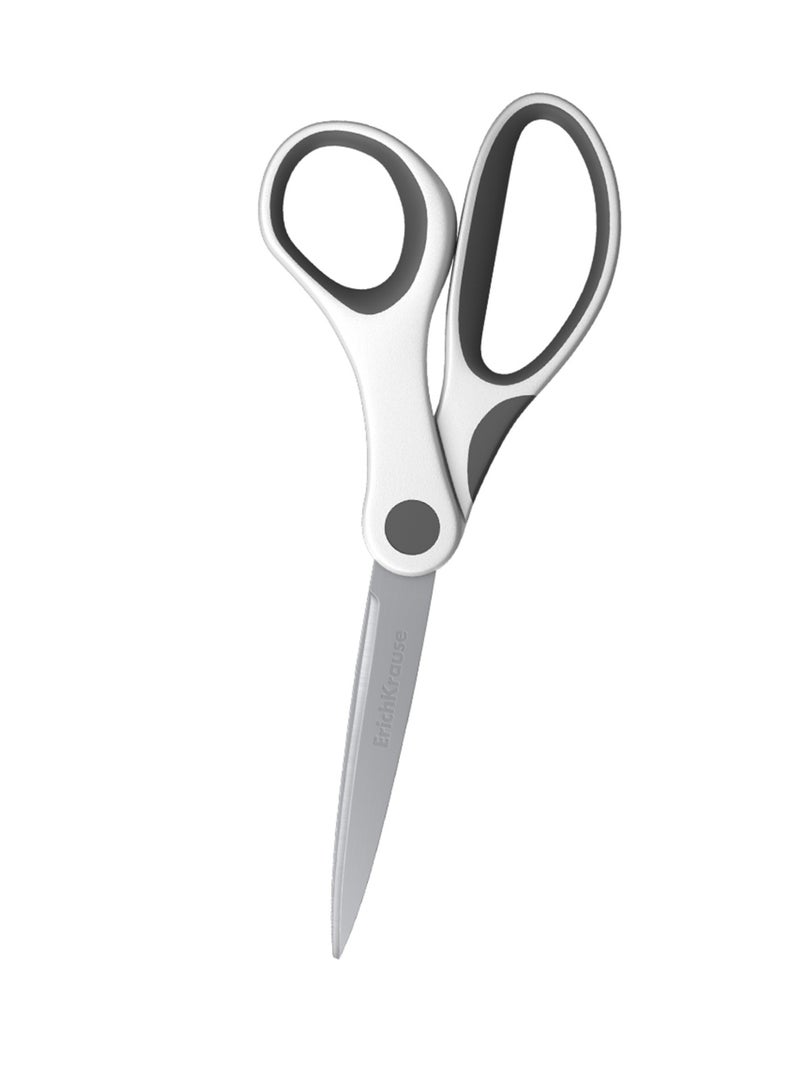 ErichKrause 1-Piece Comfort Ergo Stainless Steel Scissors 20.5cm Size Assorted Handles - Image 2