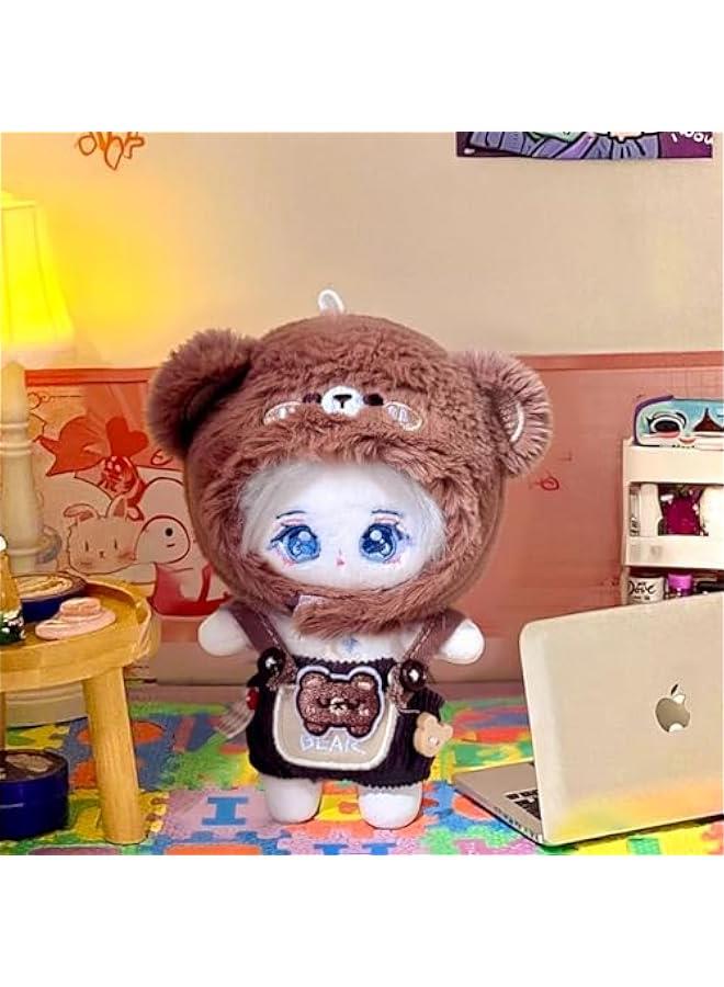 Arabest Plush Doll Clothes, 4 Inches Cute Animal Series Plush Doll Clothes for 10cm Plush Doll, Kawaii Doll Clothes Accessories Set for Birthday Gifts (Brown Bear Set)  - Image 2