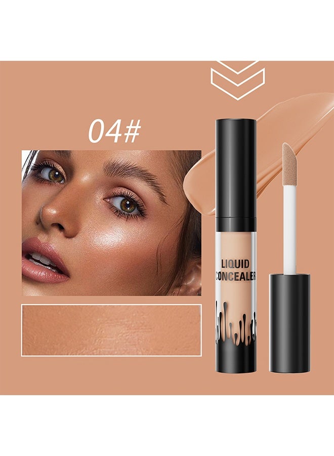 HelloKiss Liquid Concealer, covering facial spots, acne marks, dark circles, brightening, three-dimensional moisturizing,#04 - Image 2