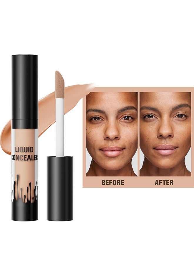 HelloKiss Liquid Concealer, covering facial spots, acne marks, dark circles, brightening, three-dimensional moisturizing,#04 - Image 1
