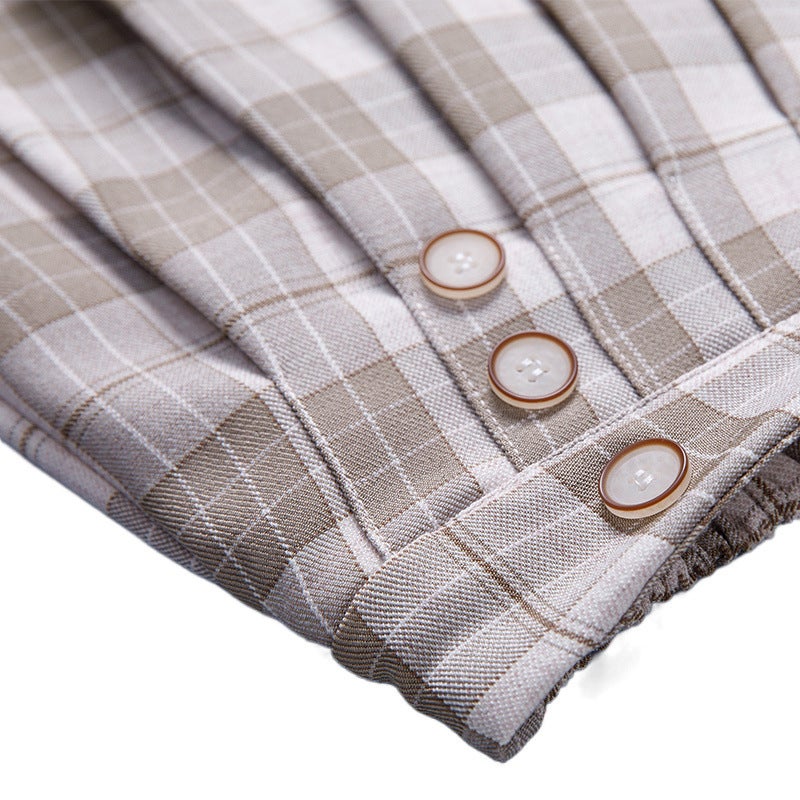 Girls Skirt Pleated Skirt 2025 Preppy Style Kidsren'S Plaid Skirt Fashionable Little Girl Skirt - Image 5
