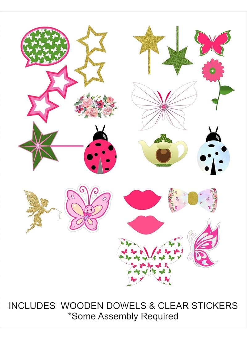 Theme My Party - Theme My Party Birthday Decoration for Girls Birthday I Party Supplies I Party Decoration (Props - Pack of 20) - Image 1