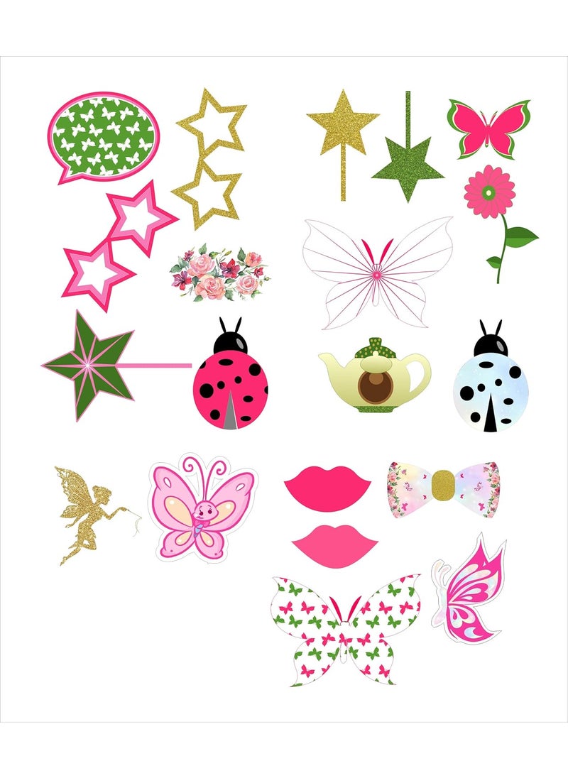 Theme My Party - Theme My Party Birthday Decoration for Girls Birthday I Party Supplies I Party Decoration (Props - Pack of 20) - Image 1