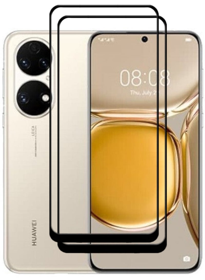 ACLIX 2 Pieces Antistatic ESD Dustproof Premium Quality High Definition Tempered Glass Screen Protector Designed For Huawei P50 - Image 1