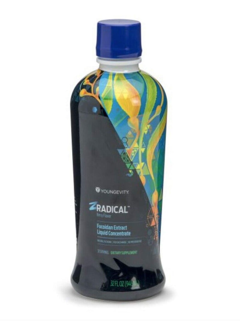 Youngevity ZRadical Fucoidan Organic Maritech Fucoidan Extract Cofactors Vitamin C B12 B6 Dragonfruit Wolfberry Milk Thistle Immune Support Super Antioxidant 32 Fl Oz Pack of 1