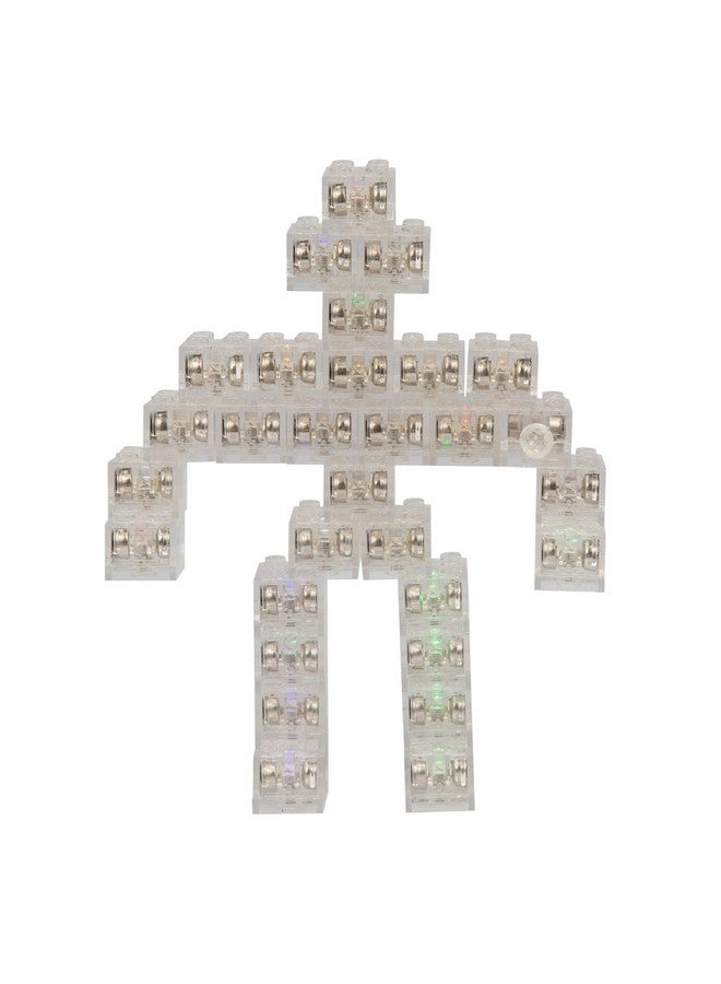 أس سي أس دايركت مكعبات بناء SCS المضيئة المباشرة مع مفتاح تشغيل/إيقاف وإمكانية التعتيم - 40 قطعة من الأضواء متعددة الألوان - متوافقة وتتناسب بإحكام مع جميع العلامات التجارية الرئيسية، رائعة لطاولة الأنشطة والمشاريع، هدية عيد الميلاد - Image 5